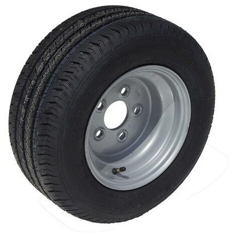Imline – Roue de remorque 195/55R10C – Pneu renforcé pour charges lourdes – Entraxe 5 trous 112 mm – Compatible remorques 10 pouces