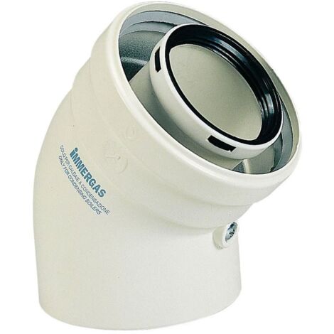 Immergas Kit curva 45ø scarico fumi coassiale 60/100 PPS 3.012095