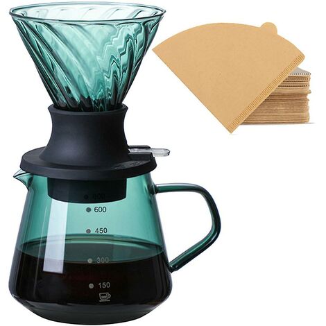Immersion Dripper Schalter Glas V60 Pour Over Kaffeemaschine V Form Tropf Kaffee Dripper Und Filter V