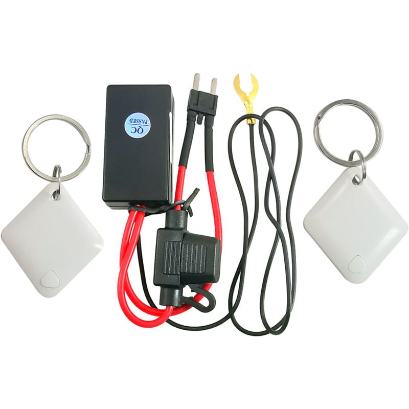 Rosvola - Immobilisateur sans fil, alarme intelligente de voiture automatique anti-détournement de serrure de moteur de voiture M506