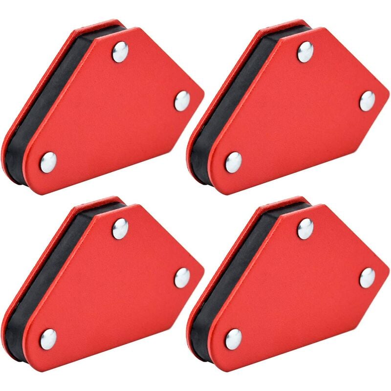 

Imán de soldadura de 4 piezas, soportes de soldadura magnéticos Accesorios de soldadura Ángulo de soldadura magnética, 45 ° 90 ° 135 °, fuerza de