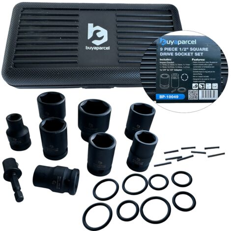 Erbauer driver socket set 3 online pack