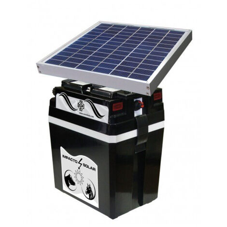 Impacto Solar c/placa 10 W batería 12 V 12 Ah y cargador