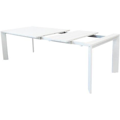 IMPACTO - tavolo allungabile in alluminio 150/200 bianco o antracite