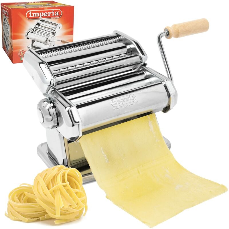Image of Macchina per Pasta Manuale con Manovella Sfogliatrice, acciaio cromato - Imperia