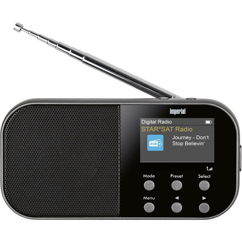 Imperial - dabman 15 Radio de poche dab+, fm aux verrouillage clavier, fonction réveil, rechargeable anthracite W066872