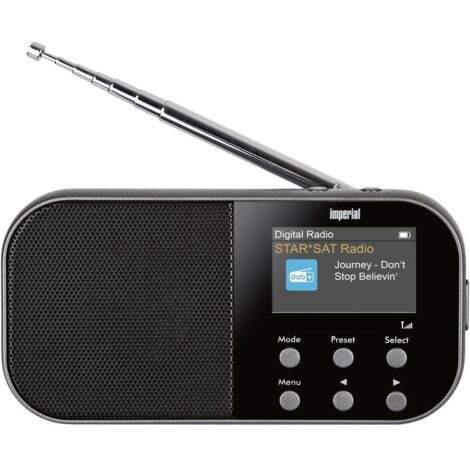 Imperial DABMAN 15 Radio tascabile DAB+, FM AUX Key Lock , Funzione allarme, ricaricabile Antracite