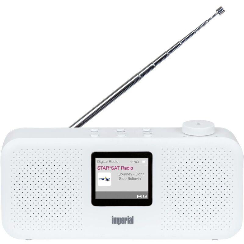 Imperial - dabman 16 Radio de table dab+, fm aux fonction réveil blanc W066852