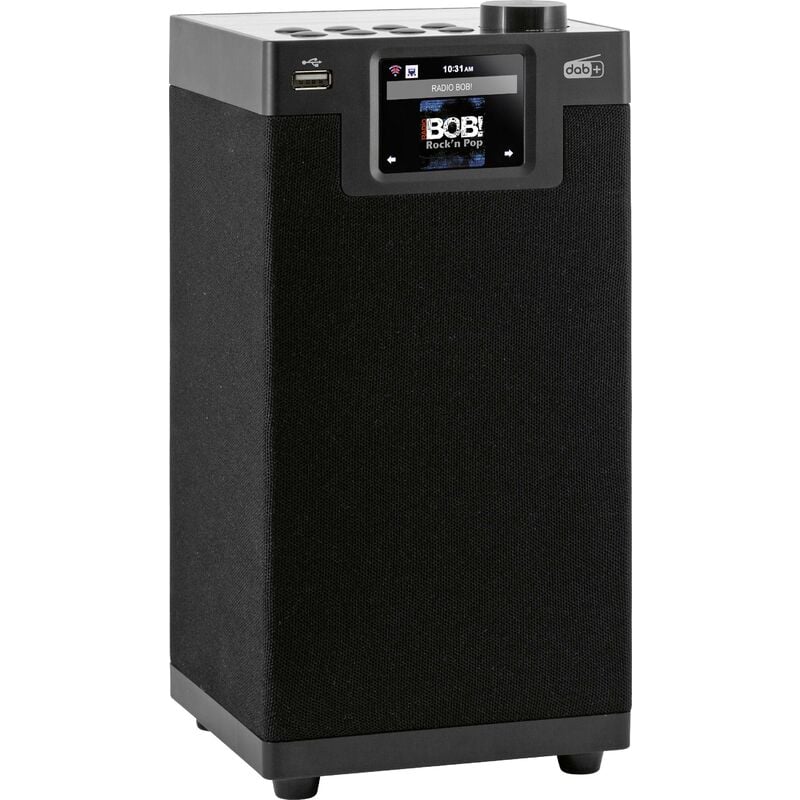 Dabman i610 schwarz Radio de table dab+, dab, Internet, fm Bluetooth, WiFi compatible dlna noir A350792 - Imperial