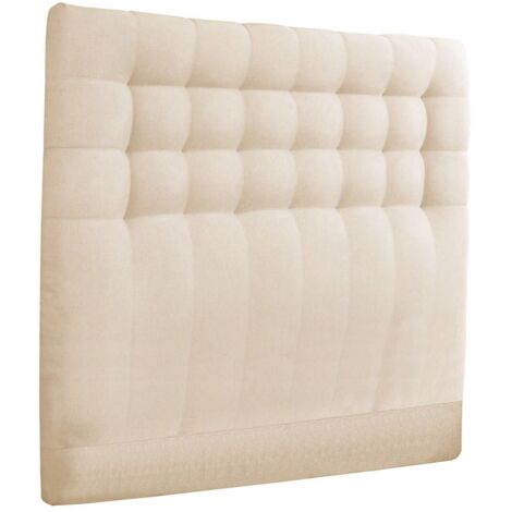 IMPERIALE - Tête de lit Capitonnée 160x122 Tissu qualité supérieure Beige