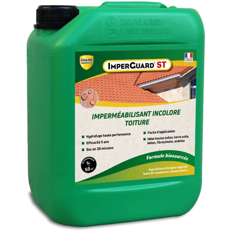 Guard Industrie - Hydrofuge Toit Sec en 30 minutes ImperGuard st 5L
