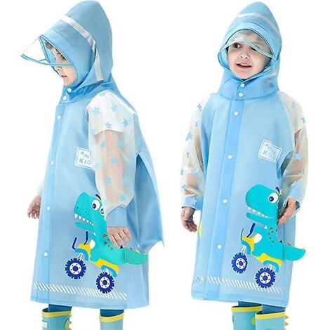 impermable Dinosaure Bleu Pour Enfants (convient  Une Hauteur De 105  115 Cm) Impermable Impermable Pour Filles Et Garons Dinosaure De Dessin Anim
