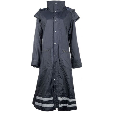 Impermeabile da equitazione per donna con fasce catarifrangenti modello Seattle: XXXL, Verde Pino 5500