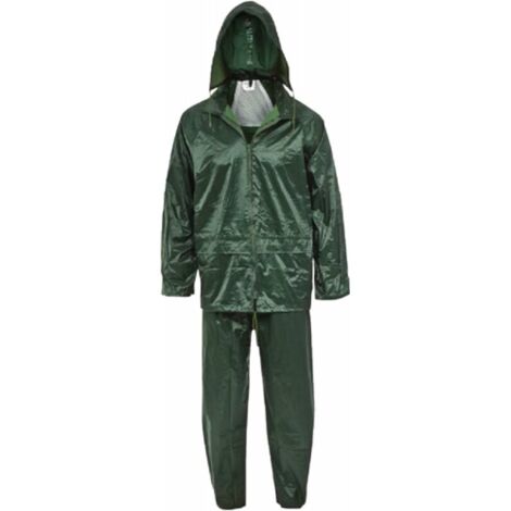 Impermeabile Lavoro Poliestere/Pvc Completo Verde Xxl Maurer