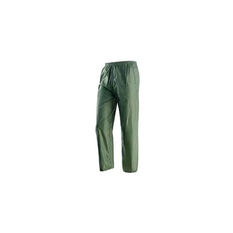 IMPERMEABILE PANTALONE IN NYLON SPALMATO IN PVC VERDE  tg.XL