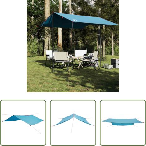Impermeabile -  Telone da Campeggio Blu 300x294 cm Impermeabile