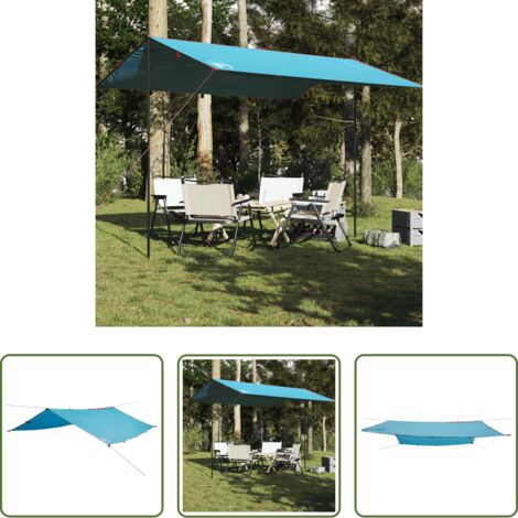 Impermeabile -  Telone da Campeggio Blu 400x294 cm Impermeabile