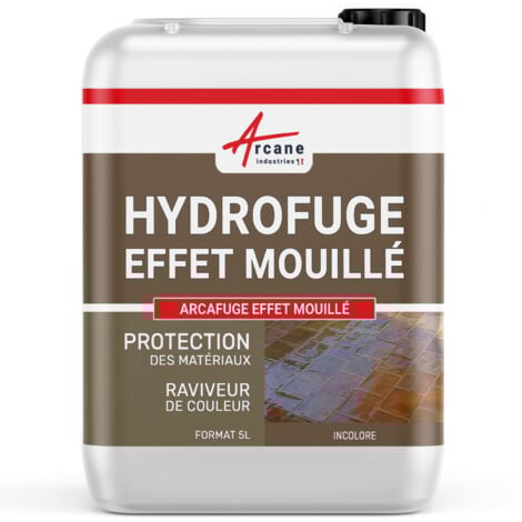 Imperméabilisant hydrofuge effet mouillé oléofuge anti tache sol mur façade ARCAFUGE EFFET MOUILLÉ - 5 L (jusqu'à 50 m²)  - ARCANE INDUSTRIES