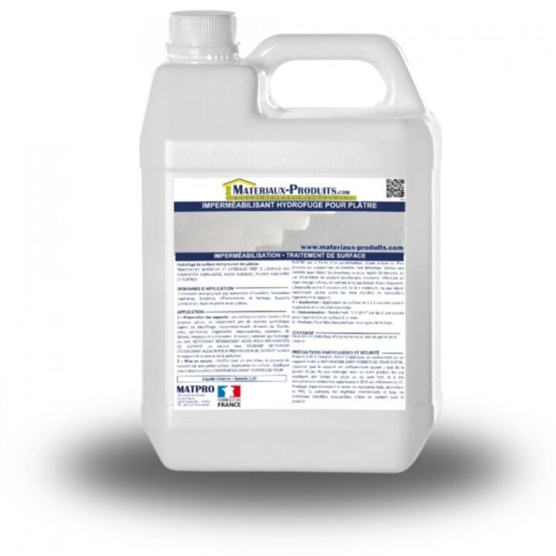 Matpro - Imperméabilisant hydrofuge pour plâtre - 0.55 Kg