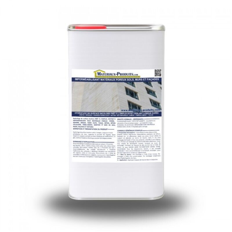 Imperméabilisant matériaux poreux sols, murs et facades - 25 l Incolore Matpro