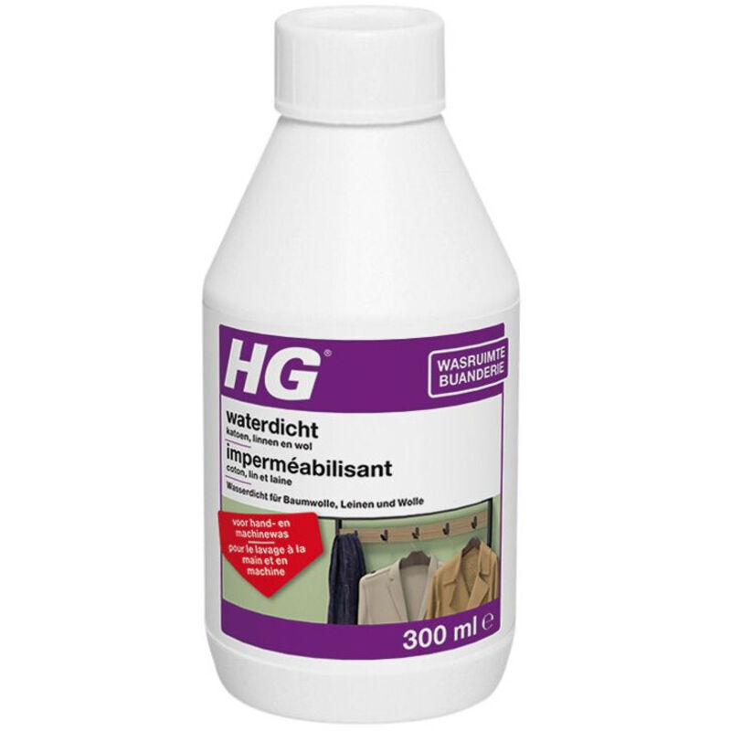 Imperméabilisant pour coton, lin, laine et textiles mélangés 300 ml - HG