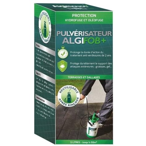Impermeabilisant Terrasses Dallages Algifob+ Avec Pulve 5L Algimouss