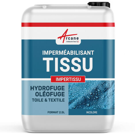 Imperméabilisant tissu textile hydrofuge anti tache produit toile tente ameublement protection store parasol tente taud nappe ARCANE INDUSTRIES  - 2.5L (jusqu a 25m²)