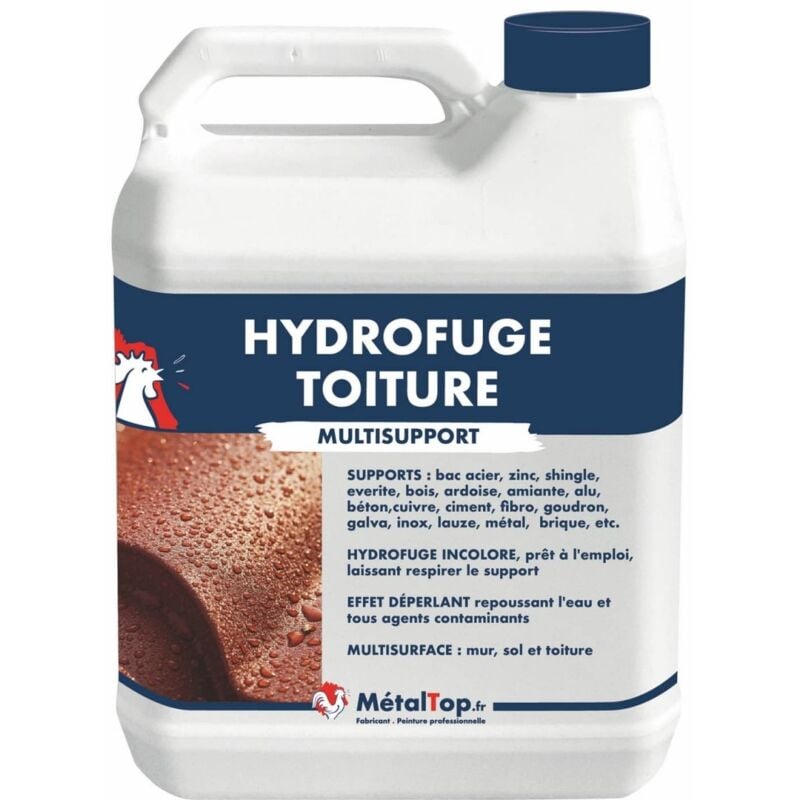 Hydrofuge Toiture - Pot 5 l - Incolore Metaltop