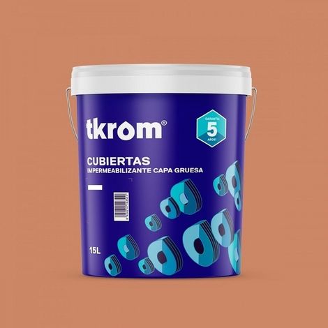 Impermeabilizante Antigoteras Tkrom rojo teja 4 Lt