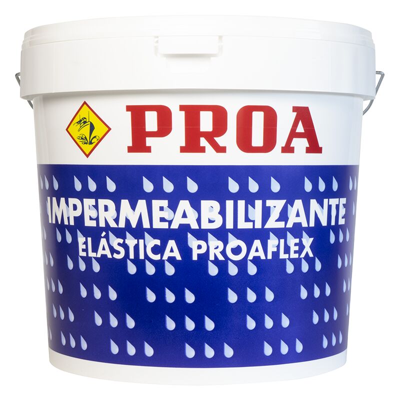 

Impermeabilizante elástica para fachadas antigoteras flex Blanco 4lts - Proa