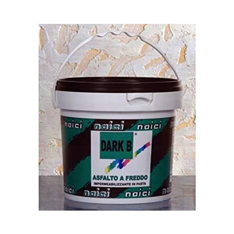 IMPERMEABILIZZANTE A FREDDO BITUMINOSO IN PASTA NAICI DARK B 5KG (25702)