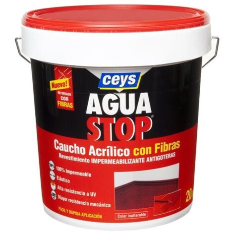 Impermeabilizzante in Gomma con Fibre CEYS Aguastop Grigio Formato Industriale 20kg 903307