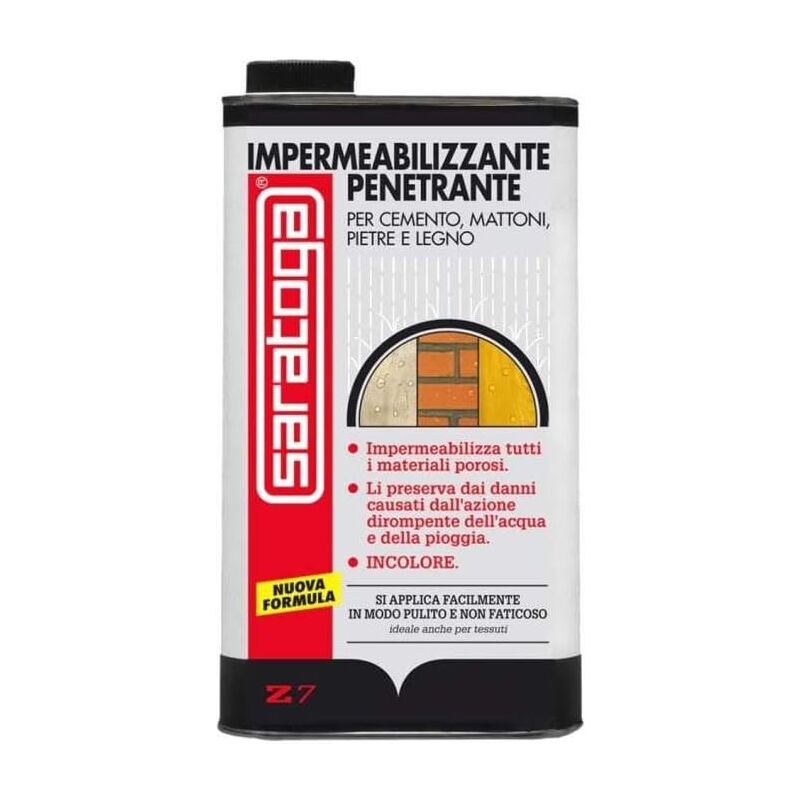 Z7 Impermealizzante Per Cemento, Mattoni, Pietra E Legno 1 Litro Sa...