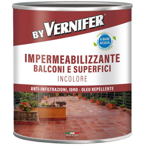 Impermeabilizzante per Terrazze e Superfici 1 Lt VERNIFER - Base Acqua