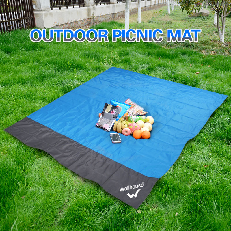 

Impermeable al aire libre Manta Beach alfombra de picnic portatil area de camping colchon de la estera, azul, M (1,4 x 2m)