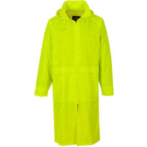 Impermeable de adulto Classic de tejido transpirable abertura frontal S438 XL amarillo