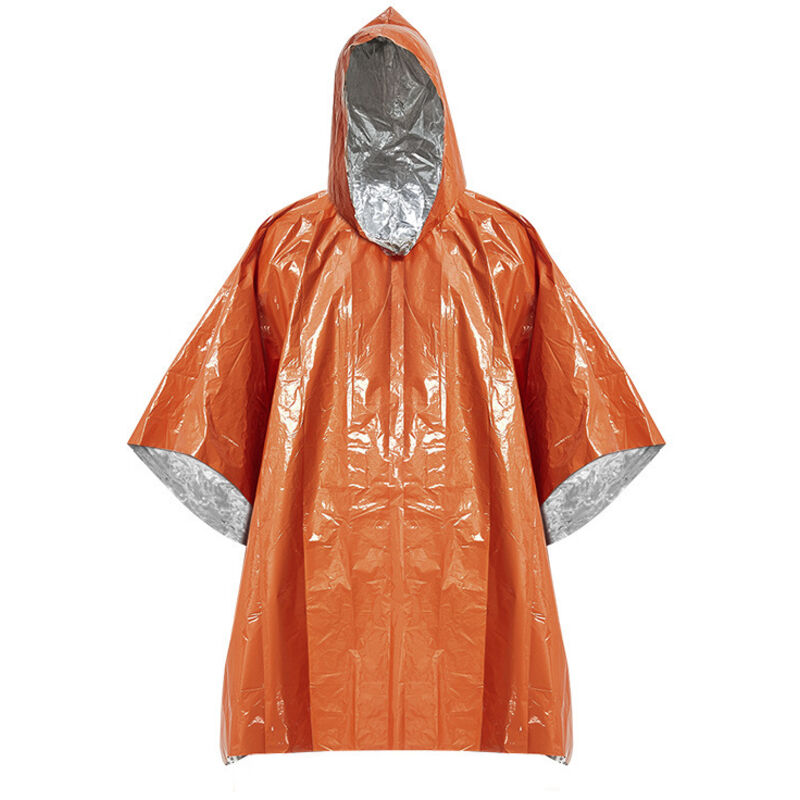 Imperméable multifonction pour cyclisme en plein air, veste épaissie imperméable, vêtements de coulée d'urgence de survie, vêtements de pluie