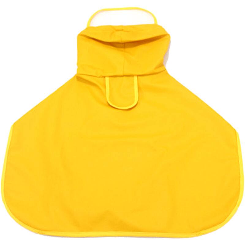 

Impermeable para perros, con capucha Poncho impermeable para la lluvia para perros, con orificio para correa Chaqueta impermeable,Amarillo, 5XL