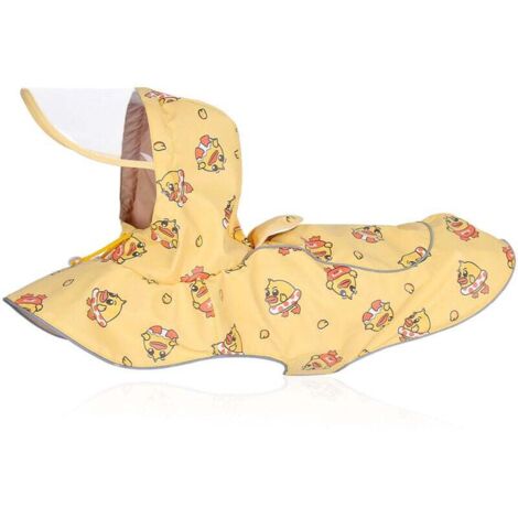 Imperméable pour chien de grande taille, coupe-vent pour animal de compagnie, manteau de pluie jaune, vêtements pour animaux de compagnie, imperméable L