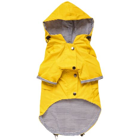 Imperméable pour chien taille 4XL, avec boutons réfléchissants et fermeture éclair, imperméable
