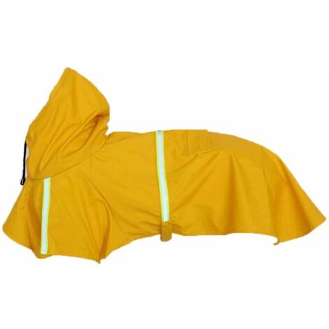 Imperméable pour chien – Veste imperméable ajustable avec bandes réfléchissantes (jaune, taille XL), shushianquan