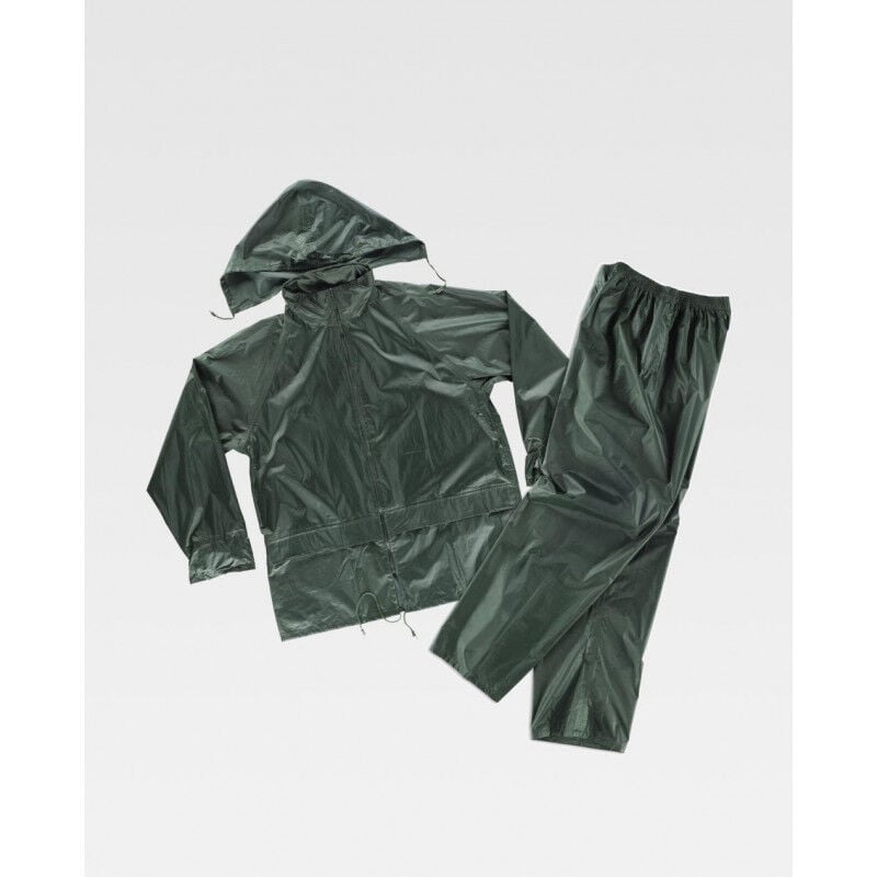 

Traje impermeable de manga ranglan con cierre de cremallera de nylon Sport S2000 | Verde - XXL - Workteam