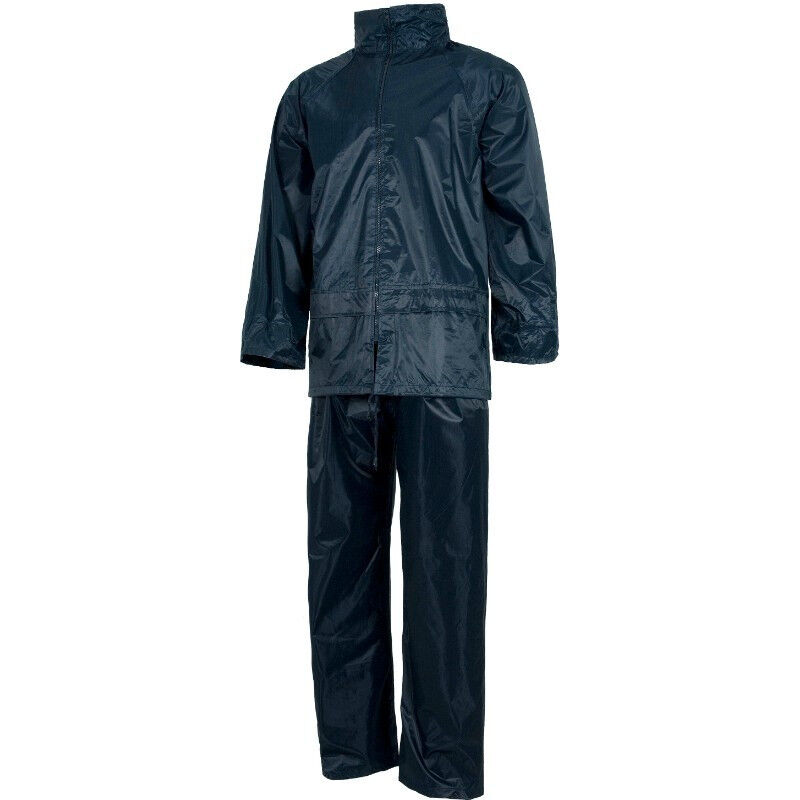 

Traje impermeable de manga ranglan con cierre de cremallera de nylon Sport S2000 | Azul marino - L - Workteam