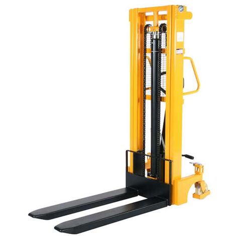 Impilatore Manuale Pieghevole In Acciaio Zincato | Sollevamento Materiali 60 Kg Altezza 85 Cm | Carrello Elevatore Portatile Per Magazzino E Fai-da-te