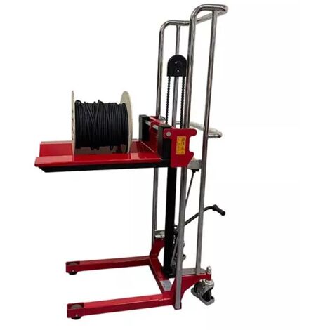 Impilatore porta bobina con piattaforma longitudinale - Sollevamento max 850mm - Carico max 400kg - 300282/PBL