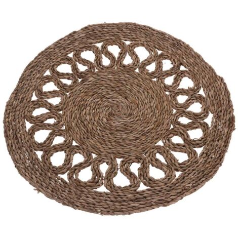 EXCELLENT alfombra esparto redondo 60 cm , Alfombra esparto redondo 60 cmFabricado en esparto trenzado de alta calidadDiseño duradero y sencilloMedidas: 60 x 2 cm.