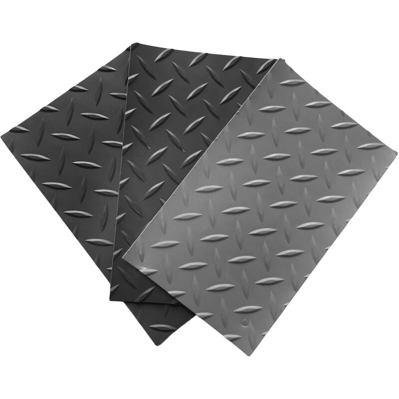 

Pavimento Pvc Diamantes 1mm y ancho 1,50m. Color negro. LestarePrecio por metro lineal negro