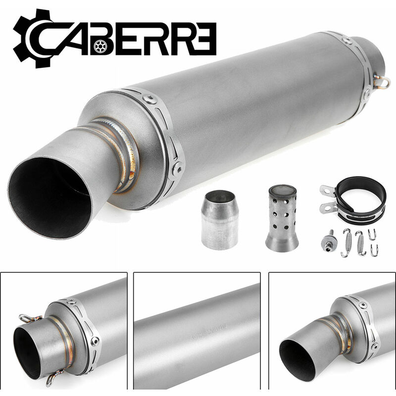 Importation générale 38-51mm motos en acier inoxydable modifié silencieux de tuyau d'échappement