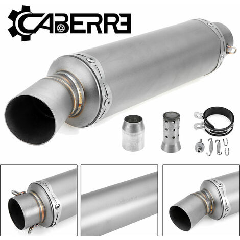 DMTOOL Importation générale 38-51mm motos en acier inoxydable modifié silencieux de tuyau d'échappement