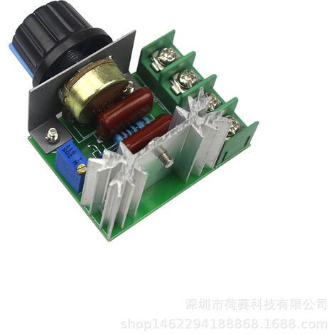 main image of "Imported SCR high power electronic voltage regulator 2000W, dimming, speed, temperature, high reliability version"